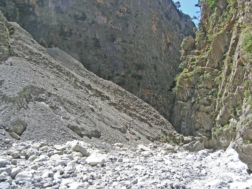 Steep and rocky mountain cliffs